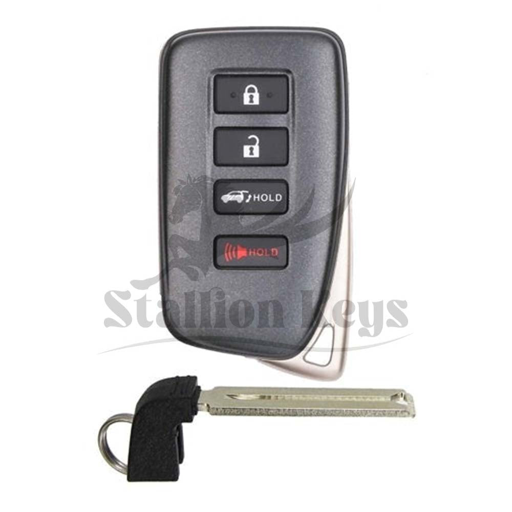 2016-2020 Lexus RX350 RX450h / 4 Button Smart Key / PN: 89904-0E160 / HYQ14FBB / G Board 0010 / AFTERMARKET 2016-2020 Lexus RX350 RX450h / 4 Button Smart Key / PN: 89904-0E160 / HYQ14FBB / G Board 0010 / AFTERMARKET